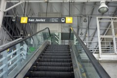 Station San Javier, slutstation på linje B från San Antonio, Medellín.