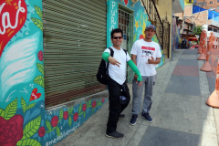 Guiderna Mario och Flako, Comuna 13, Medellín.