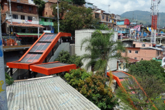 De berömda rulltrapporna, Comuna 13, Medellín.