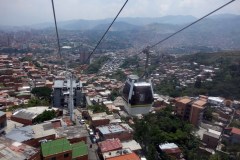 Utsikten från linbanan mellan station San Javier och station La Aurora, Medellín.