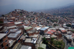 Utsikten från linbanan mellan station San Javier och station La Aurora, Medellín.