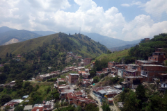 Utsikten från linbanan mellan station San Javier och station La Aurora, Medellín.