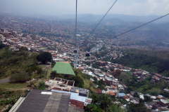 Utsikten från linbanan mellan station San Javier och station La Aurora, Medellín.