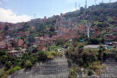 Utsikten från linbanan mellan station San Javier och station La Aurora, Medellín.
