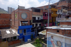 Utsikten från linbanan mellan station San Javier och station La Aurora, Medellín.