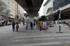 Gatuscen downtown Medellín.