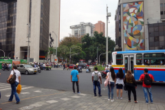 Gatuscen downtown Medellín.