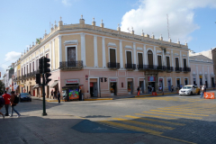 Kolonial byggnad vid Plaza Grande, Mérida.
