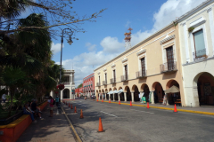 Kolonial arkitektur vid Plaza Grande, Mérida.