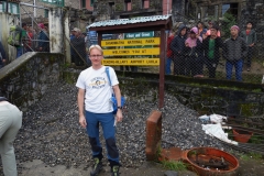 Stefan på Tenzing-Hillary airport, Lukla.