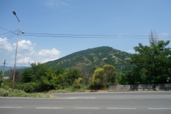 Naturen längs E60 vid Mtskheta mellan Tbilisi och Gori.