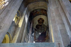 Interiören i Svetitskhoveli Cathedral, Mtskheta.