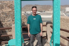 Stefan uppe på Mutrah Fort.