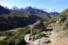 Leden mellan Orsho (4190 m) och Somare (4010 m).