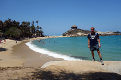 Stefan på Cabo San Juan del Guia, Parque Nacional Natural Tayrona.