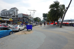 Strandpromenaden längs Pattaya Beach, Pattaya.