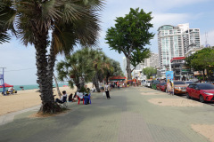 Strandpromenaden längs Pattaya Beach, Pattaya.
