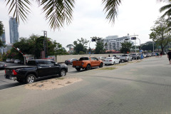 Strandpromenaden längs Pattaya Beach, Pattaya.