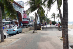 Strandpromenaden längs Pattaya Beach, Pattaya.