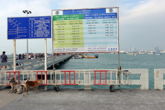 Tidtabell för båtarna till Koh Larn, Bali Hai Pier, Pattaya.
