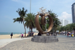 Skulptur på strandpromenaden, Pattaya Beach, Pattaya.