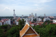 Utsikten från Big Buddha Temple (Wat Phra Yai) mot Jomtien, Pattaya.