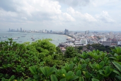 Utsikt över Pattaya från Phra Tamnak Mountain, Pattaya.