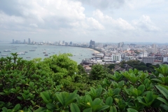 Utsikt över Pattaya från Phra Tamnak Mountain, Pattaya.