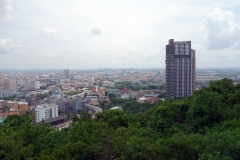 Utsikt över Pattaya från Phra Tamnak Mountain, Pattaya.