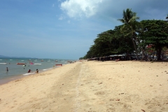 Jomtien Beach i nordlig riktning, Jomtien.