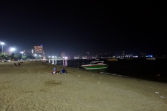 Kvällsbild på Pattaya Beach, Pattaya.