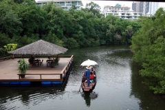 Kanal vid Sanctuary Of Truth, Pattaya.