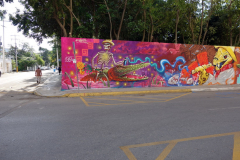 Intressant graffiti, Playa del Carmen.