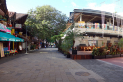 Gatuscen längs Quinta Avenida, Playa del Carmen.