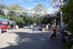 Gatuscen längs Quinta Avenida, Playa del Carmen.