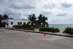 Bostadshus längs Playacar beach, Playa del Carmen.