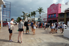 Efter landstigning på isla Cozumel.