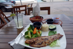 Min lunch i San Miguel de Cozumel, isla Cozumel.