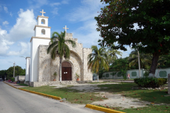 Capilla de la Santa Cruz Cuzamil, San Miguel de Cozumel, isla Cozumel.