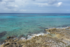 Stranden längs malecón, San Miguel de Cozumel, isla Cozumel.