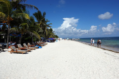 Stranden i Puerto Morelos.