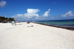 Stranden i Puerto Morelos.