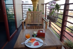 Frukosten på Mondulkiri Boutique Hotel, Phnom Penh.