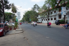 Gatuscen i norra delen av Phnom Penh.