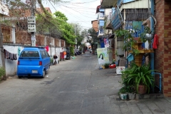 Gatuscen i norra delen av Phnom Penh.