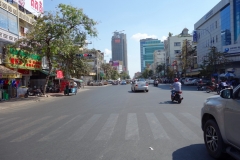 Gatuscen i centrala Phnom Penh.