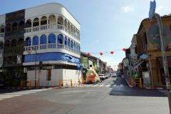 Byggnader i Sino-Portugisisk arkitekturstil, gamla staden, Phuket Town, Phuket.