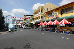 Gatuscen i gamla staden, Phuket Town, Phuket.