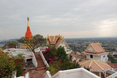 Tempel uppe på Khao Chong Krachok, Prachuap Khiri Khan.