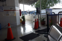 Busstationen i centrala Mérida för bussar till Progreso.